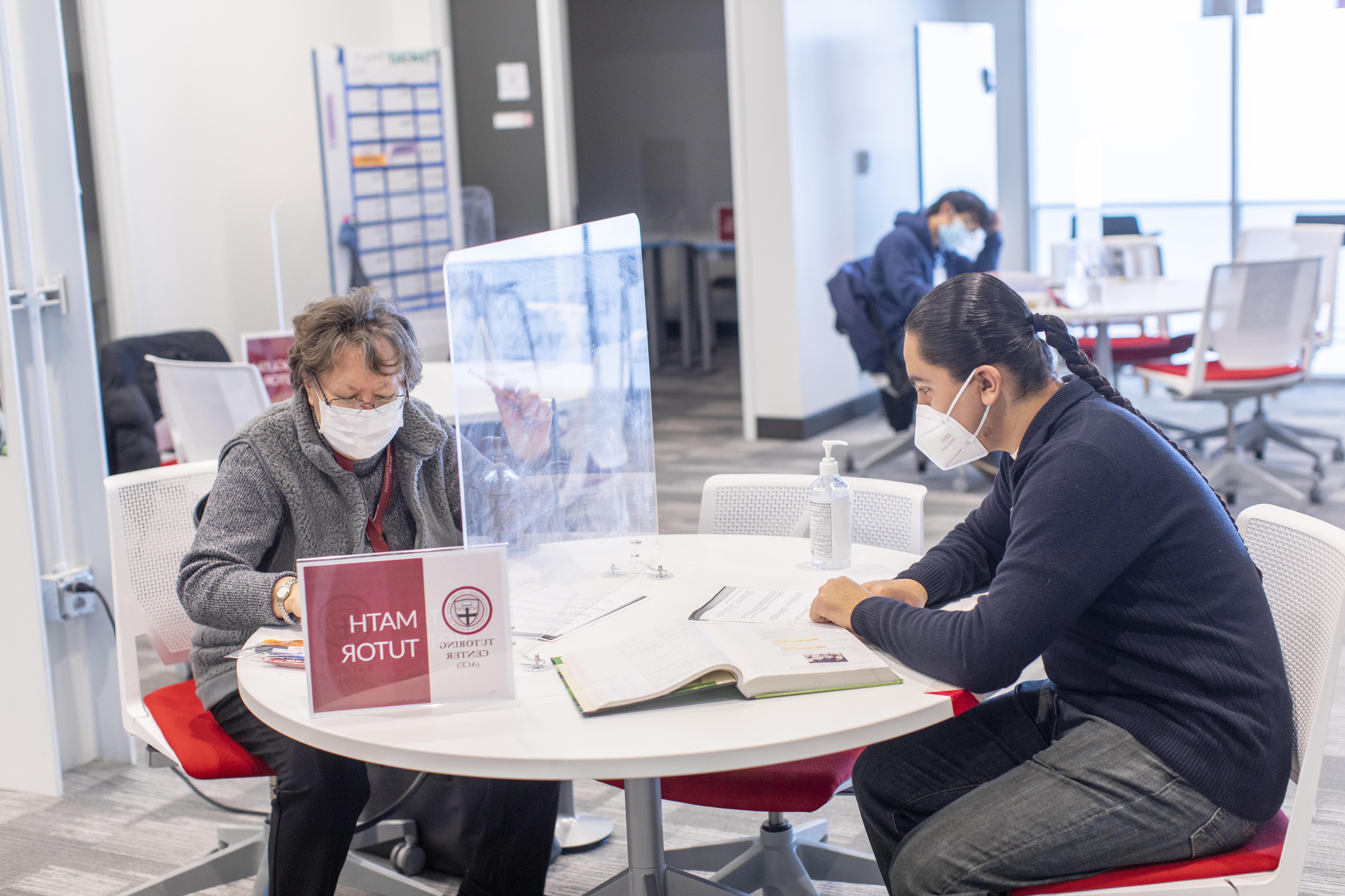 Student in Tutoring Center